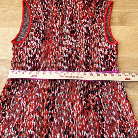 MISSONI SLEEVELESS WOOL BLD KNIT DRESS M ORANGE LABEL 2015 SEASON DESIGNER BOLD - Picture 9 of 13
